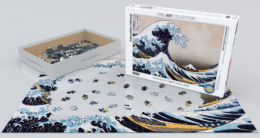 Puzzle: Fine Art Masterpieces - Great Wave of Kanagawa by Katsushika Hokusai - for just $19.99! 