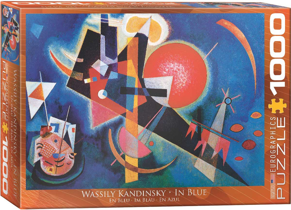 Puzzle: Fine Art Masterpieces - In Blue by Wassily Kandinsky - for just $19.99! 