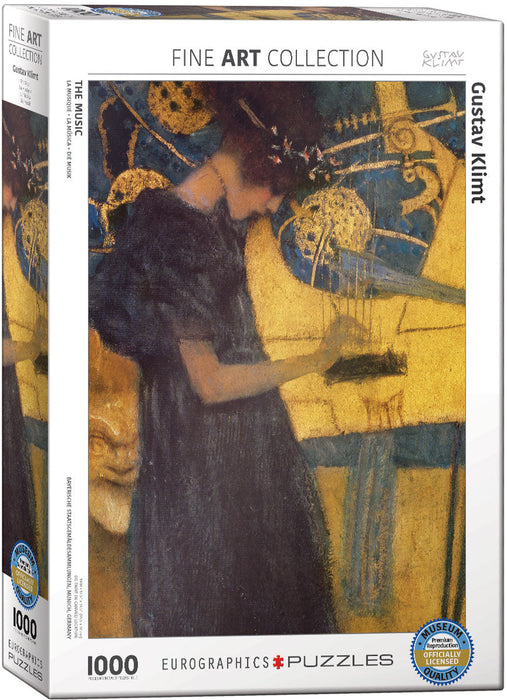 Puzzle: Fine Art Masterpieces - The Music by Gustav Klimt - for just $19.99! 