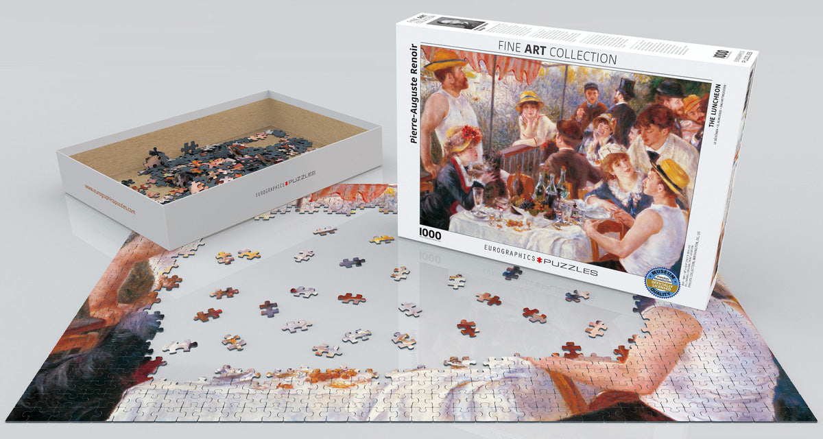 Puzzle: Fine Art Masterpieces - The Luncheon by Pierre-Auguste Renoir - for just $19.99! 