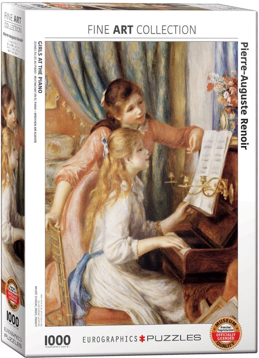 Puzzle: Fine Art Masterpieces - Girls at the Piano by Pierre-Auguste Renoir - for just $19.99! 