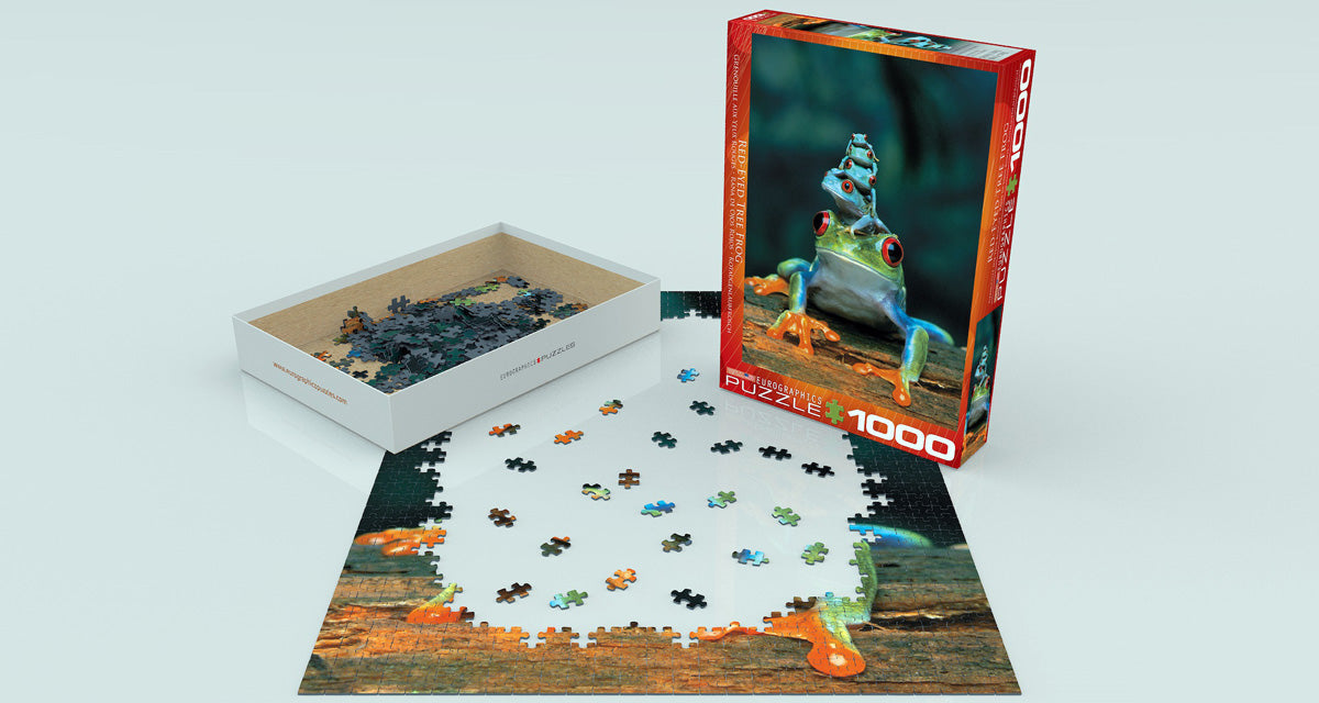 Puzzle: Animal Life Photography - Red-Eyed Tree Frog - for just $19.99! 