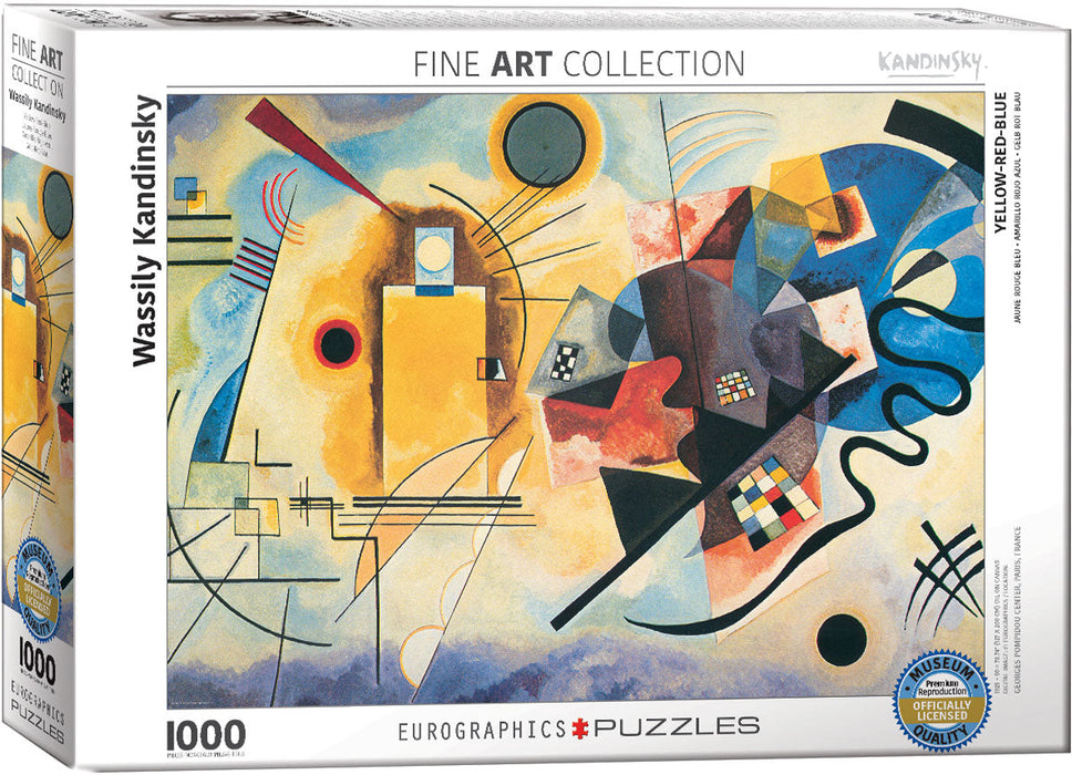 Puzzle: Fine Art Masterpieces - Yellow Red Blue by Wassily Kandinsky - for just $19.99! 