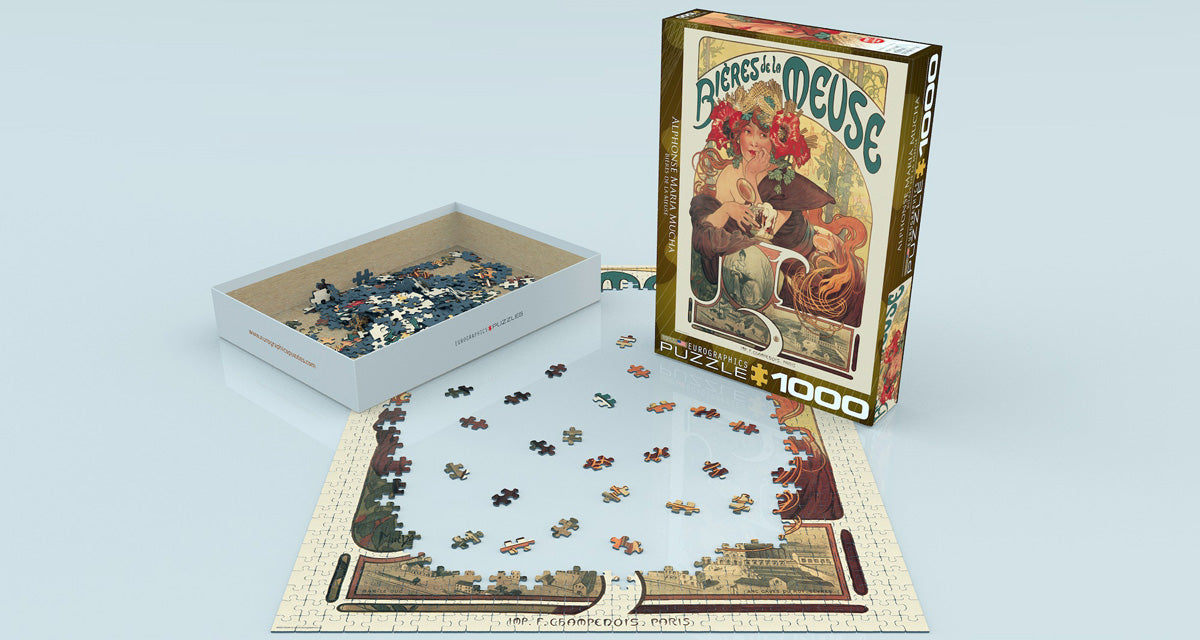 Puzzle: Bières de la Meuse by Alphonse Maria Mucha - for just $19.99! 