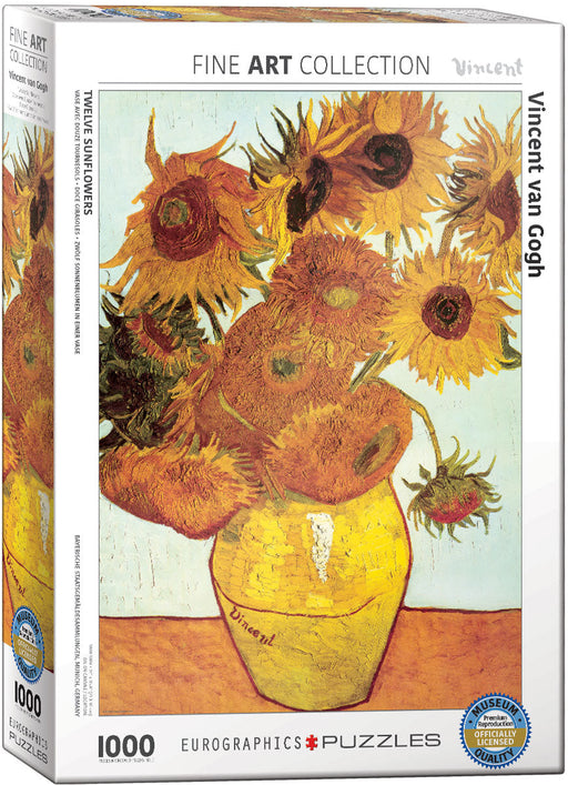 Puzzle: Fine Art Masterpieces - Twelve Sunflowers by Vincent van Gogh - for just $19.99! 