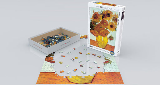 Puzzle: Fine Art Masterpieces - Twelve Sunflowers by Vincent van Gogh - for just $19.99! 