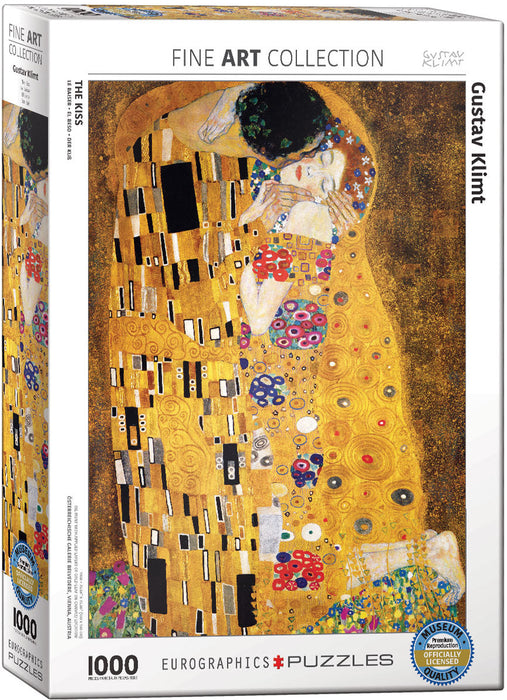 Puzzle: Fine Art Masterpieces - The Kiss by Gustav Klimt - for just $19.99! 