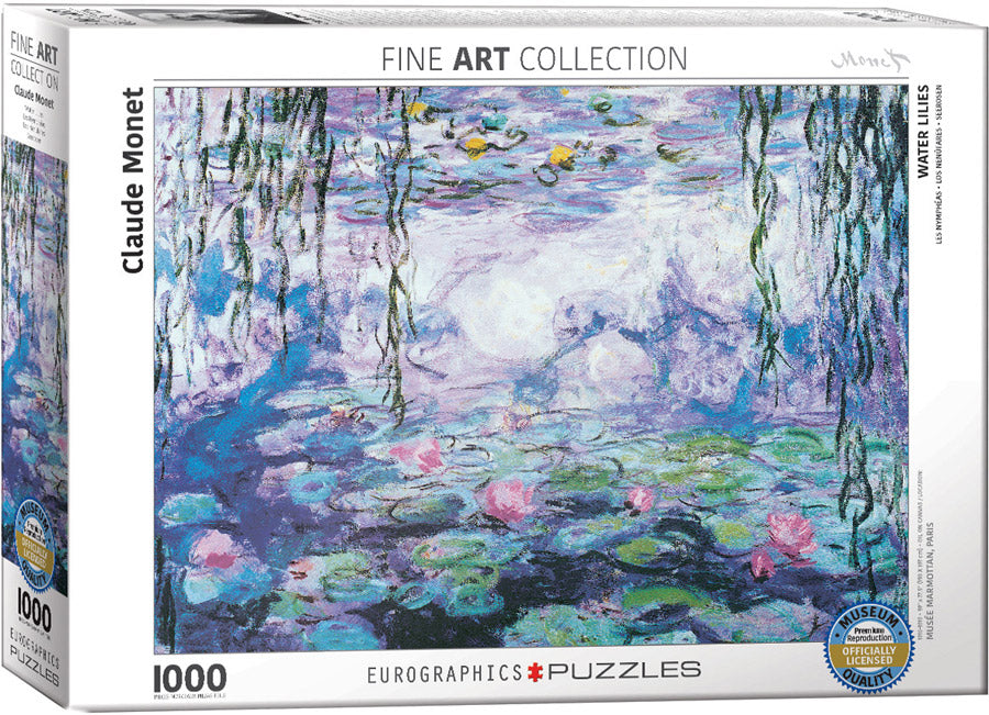 Puzzle: Fine Art Masterpieces - Waterlilies by Claude Monet - for just $19.99! 