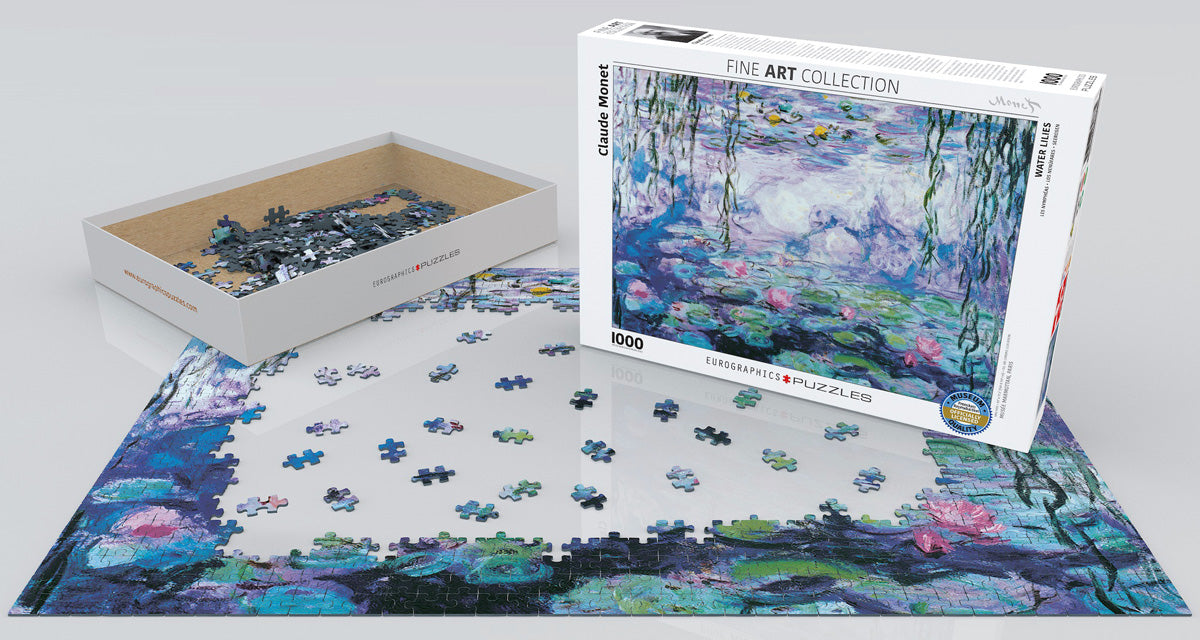 Puzzle: Fine Art Masterpieces - Waterlilies by Claude Monet - for just $19.99! 