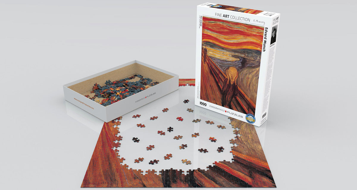 Puzzle: Fine Art Masterpieces -  The Scream by Edvard Munch - for just $19.99! 