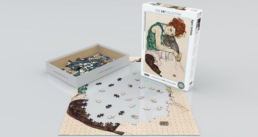 Puzzle: Fine Art Masterpieces - The Artist's Wife by Egon Schiele - for just $19.99! 