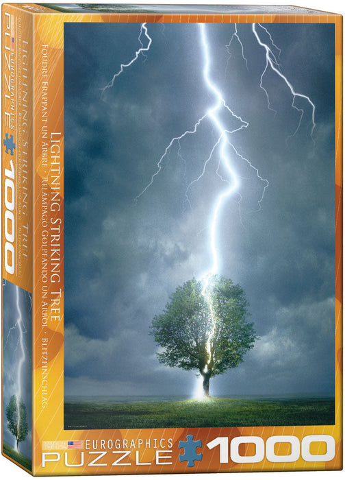 Puzzle: Scenic Photography - Lightning Striking Tree - for just $19.99! 