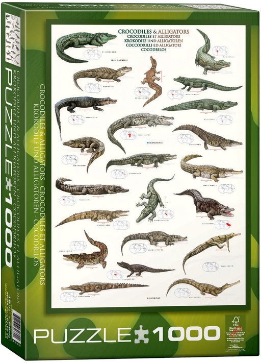 Puzzle: Animal Charts - Crocodiles and Alligators - for just $19.99! 