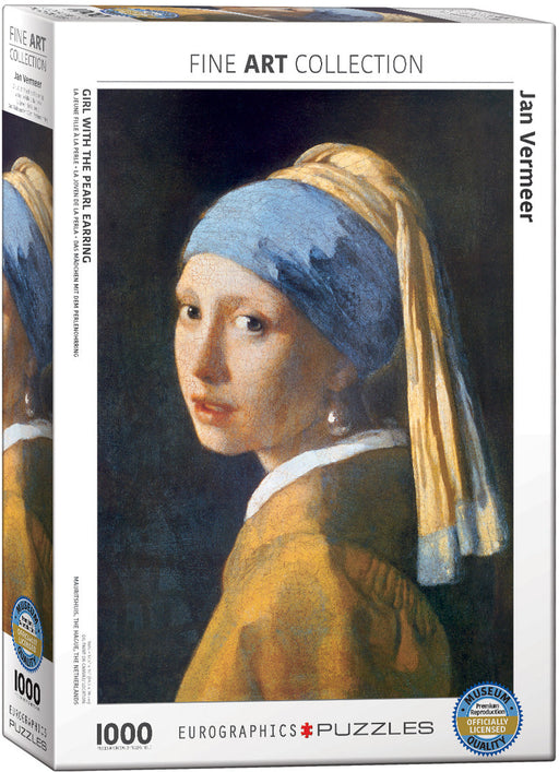 Puzzle: Fine Art Masterpieces - Girl with the Pearl Earring by Jan Vermeer de Delft - for just $19.99! 