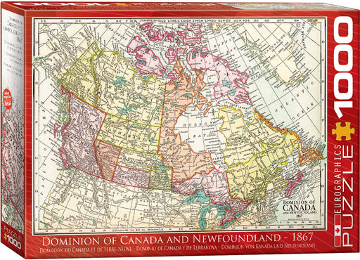 Puzzle: Maps & Flags - Dominion of Canada and Newfoundland - 1867 - for just $19.99! 