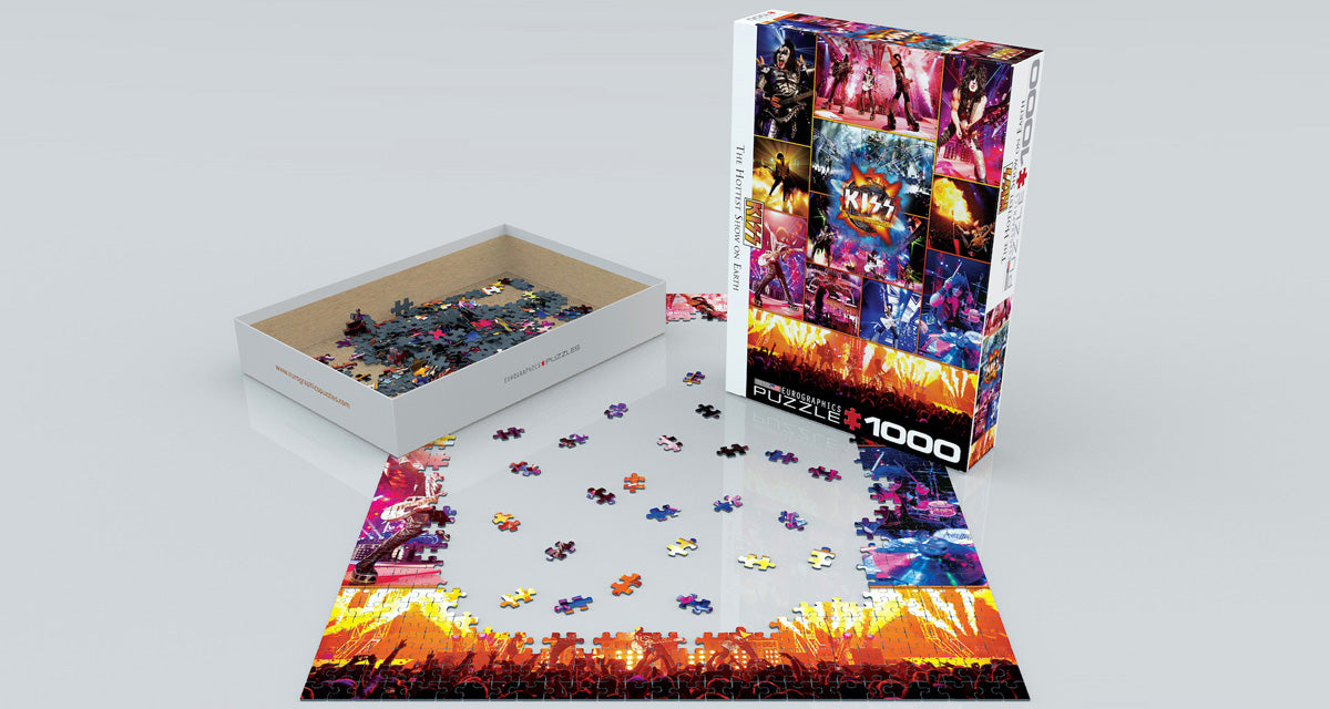 Puzzle: Celebrities Collection - KISS The Hottest Show on Earth - for just $19.99! 