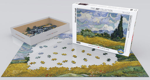Puzzle: Fine Art Masterpieces - Wheat Field with Cypresses by Vincent van Gogh - for just $19.99! 
