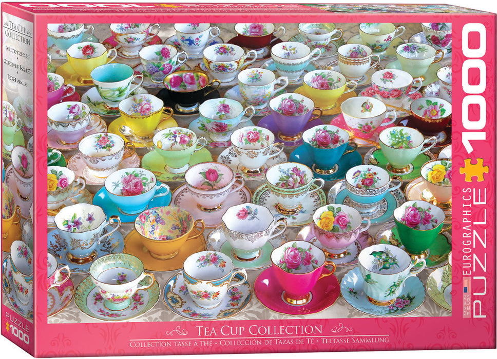 Puzzle: Vintage Art Collages - Tea Cup Collection - for just $19.99! 