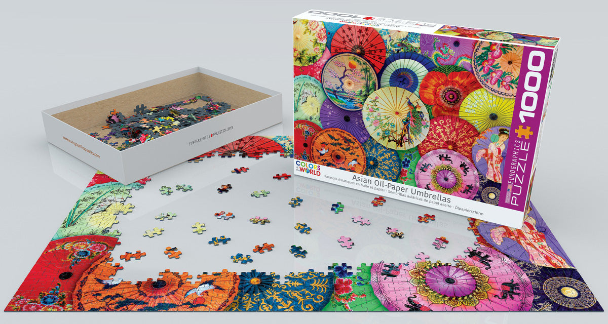 Puzzle: Colors of the World - Asian Oil-Paper Umbrellas - for just $19.99! 