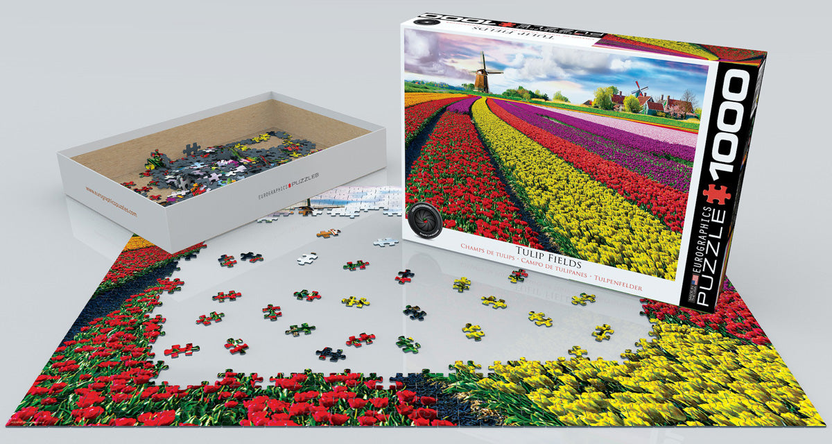 Puzzle: HDR Photography - Tulip Field - Netherlands - for just $19.99! 