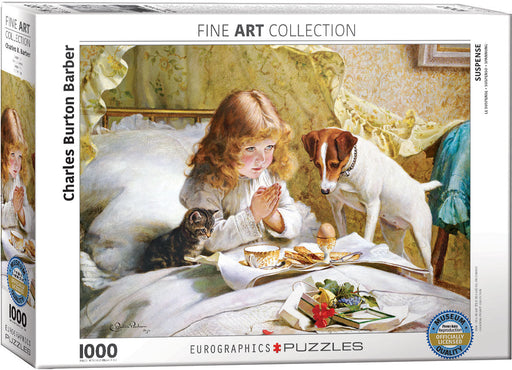 Puzzle: Fine Art Masterpieces - Suspense by Charles Burton Barber - for just $19.99! 