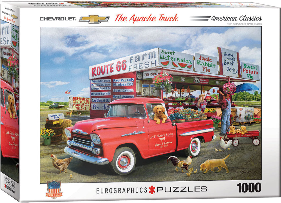Puzzle: American Car Classics - The Apache Truck by Greg Giordano - for just $19.99! 