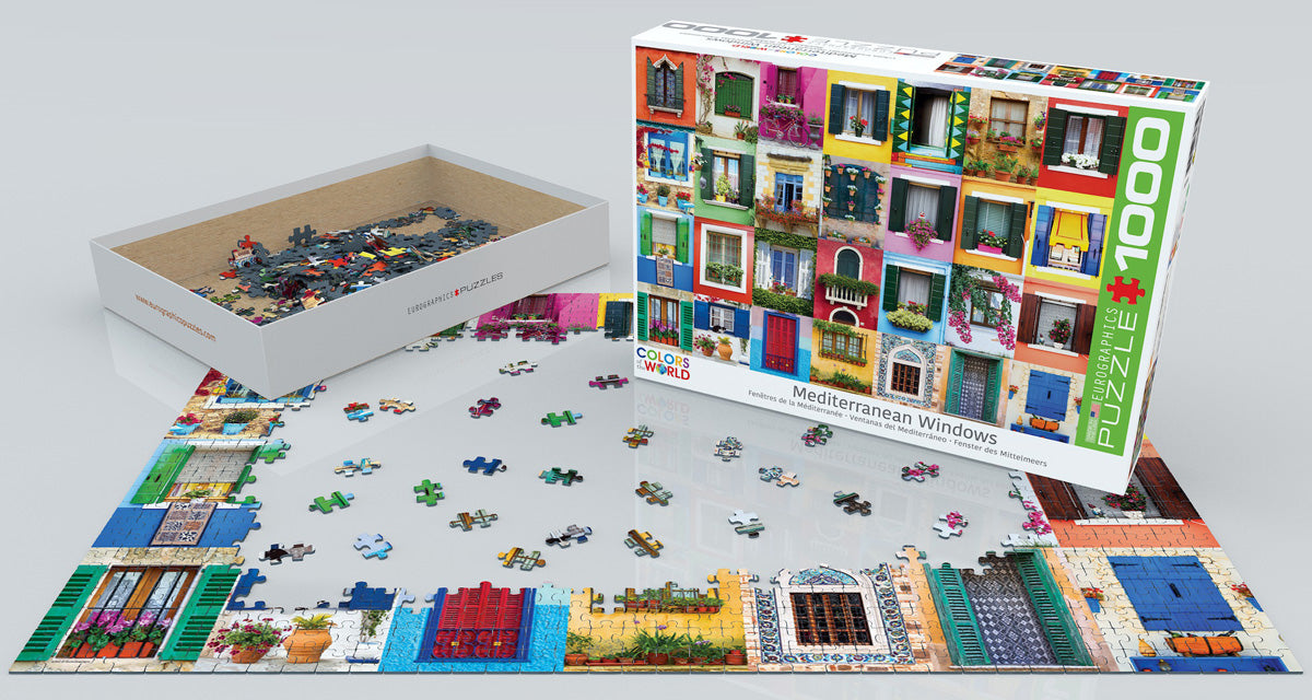 Puzzle: Colors of the World - Mediterranean Windows - for just $19.99! 