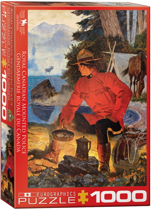 Puzzle: Canadian Vintage Art - RCMP Morning Campfire - for just $19.99! 
