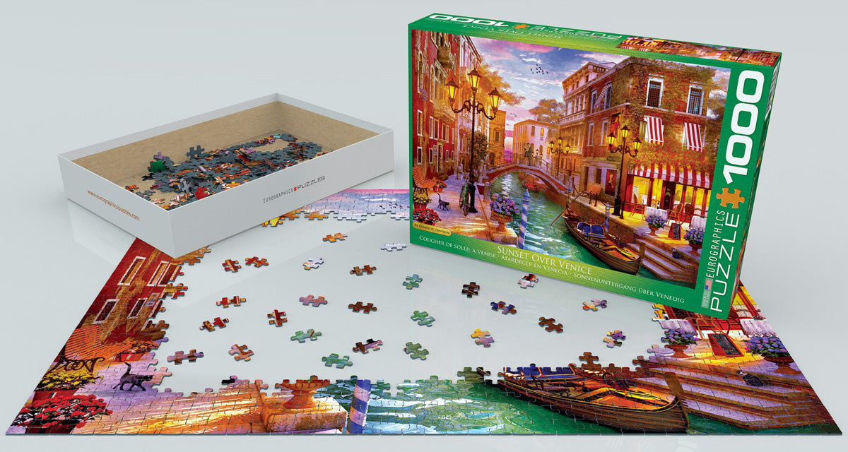 Puzzle: European Scenes - Sunset Over Venice by Dominic Davison - for just $19.99! 