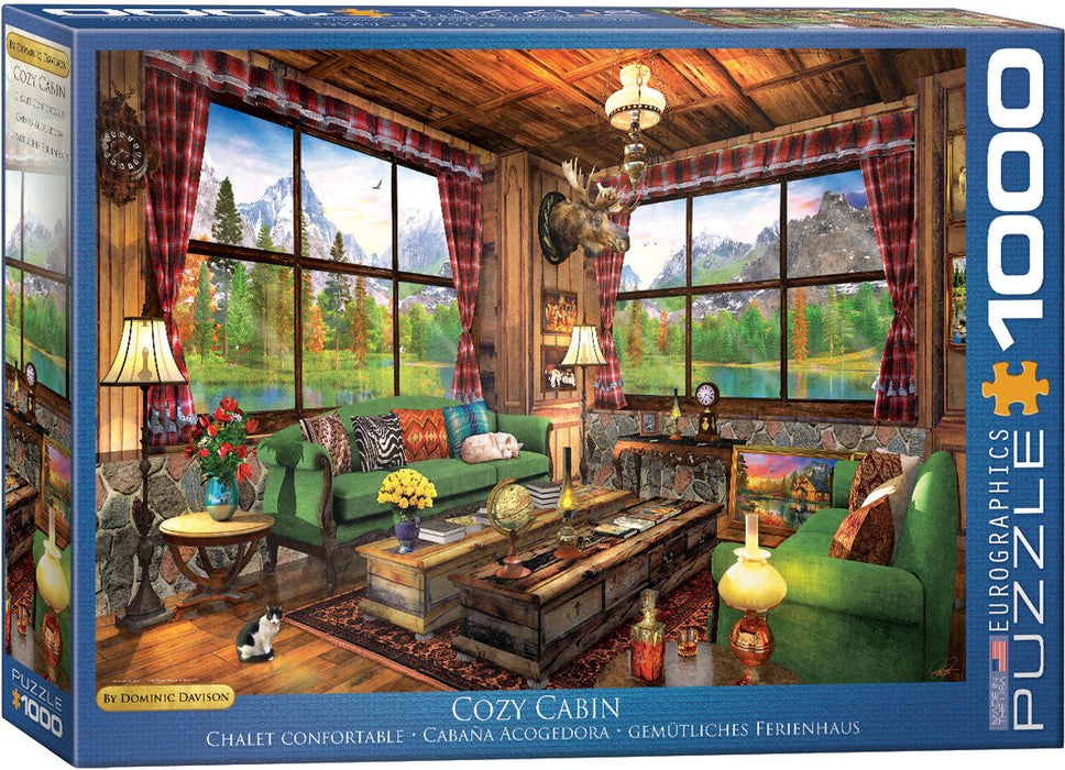 Puzzle: Vibrant Scenery Collection  - Cozy Cabin by Dominic Davison - for just $19.99! 