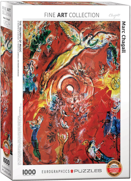Puzzle: Fine Art Masterpieces - The Triumph of Music by Marc Chagall - for just $19.99! 