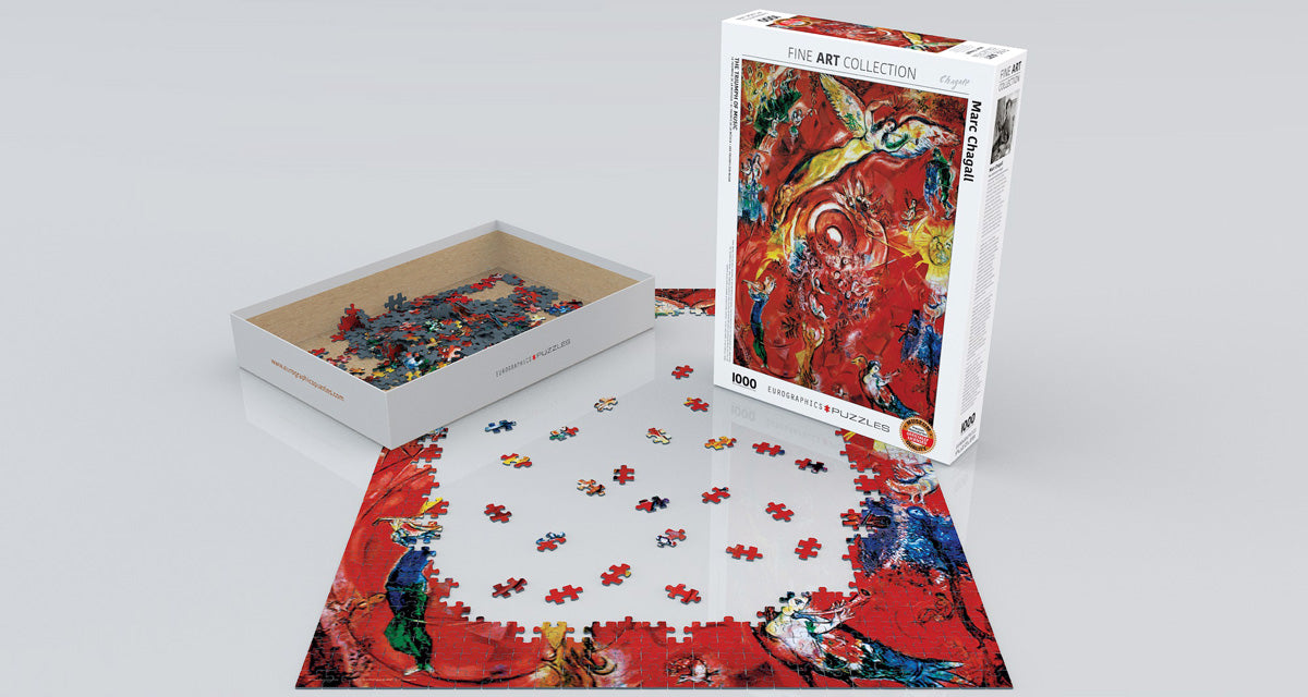 Puzzle: Fine Art Masterpieces - The Triumph of Music by Marc Chagall - for just $19.99! 