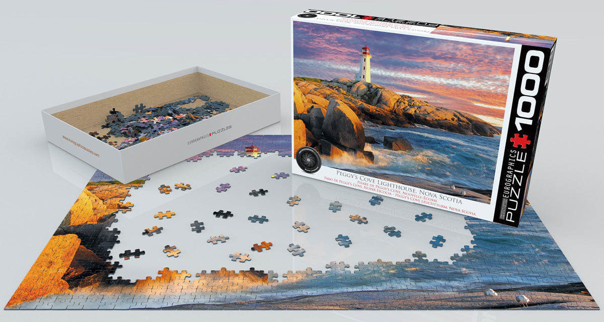 Puzzle: HDR Photography - Peggy’s Cove Lighthouse. Nova Scotia - for just $19.99! 
