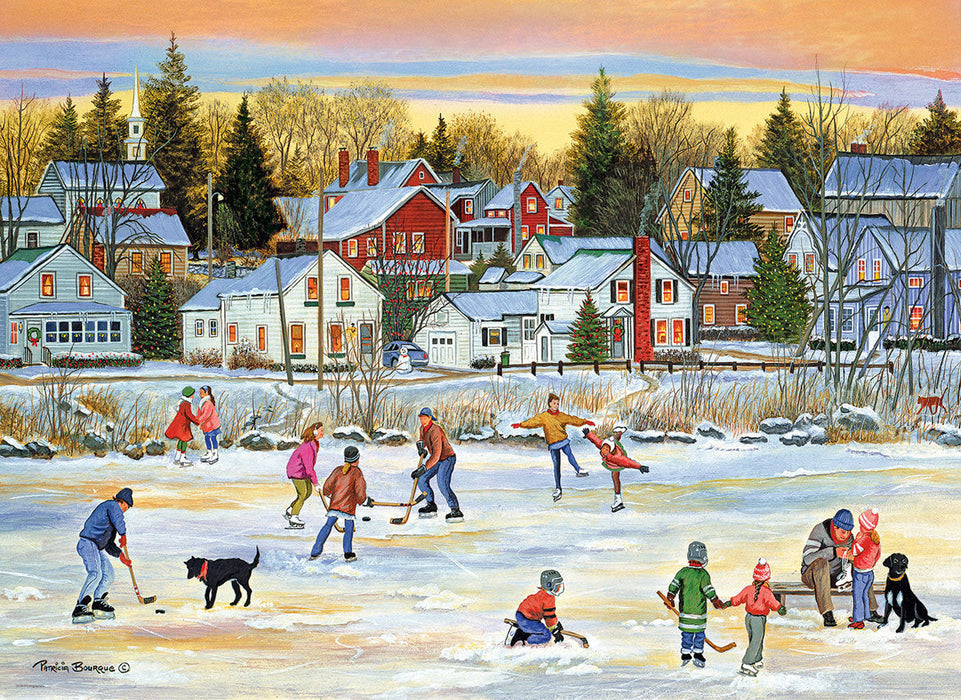 Puzzle: Winter Wonderland  -  Evening Skating - for just $19.99! 