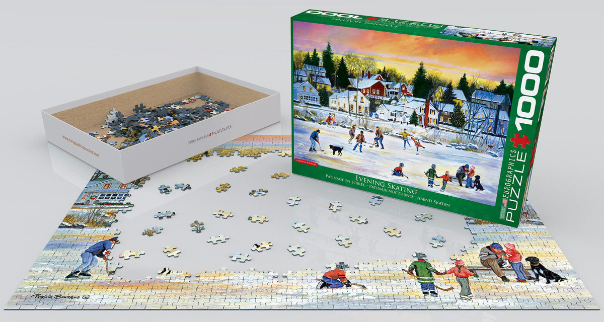 Puzzle: Winter Wonderland  -  Evening Skating - for just $19.99! 