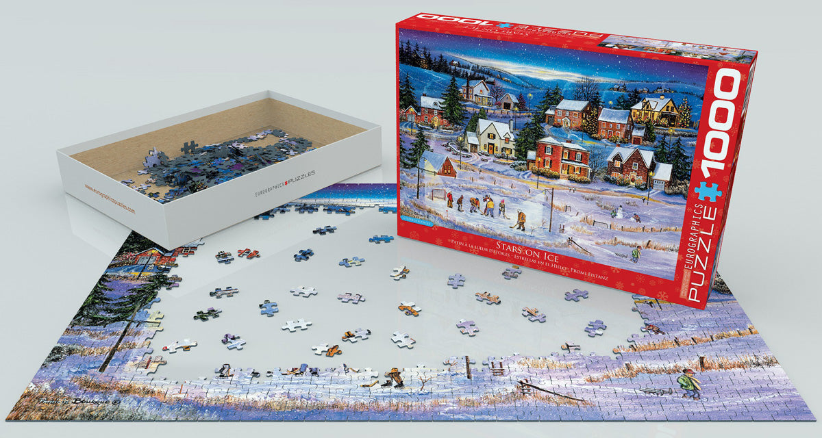 Puzzle: Winter Wonderland  - Stars on Ice by Patricia Bourque - for just $19.99! 