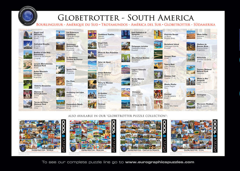 Puzzle: The Globetrotter Collection - Globetrotter South America - for just $19.99! 