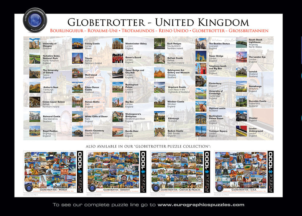 Puzzle: The Globetrotter Collection - Globetrotter United Kingdom - for just $19.99! 