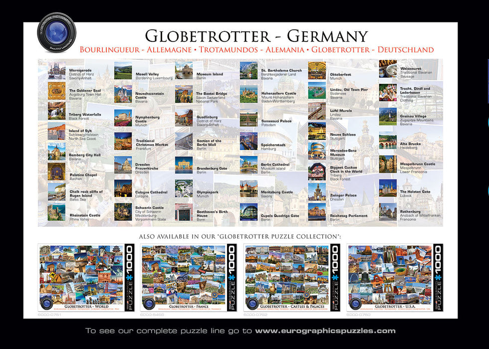 Puzzle: The Globetrotter Collection - Globetrotter Germany - for just $19.99! 