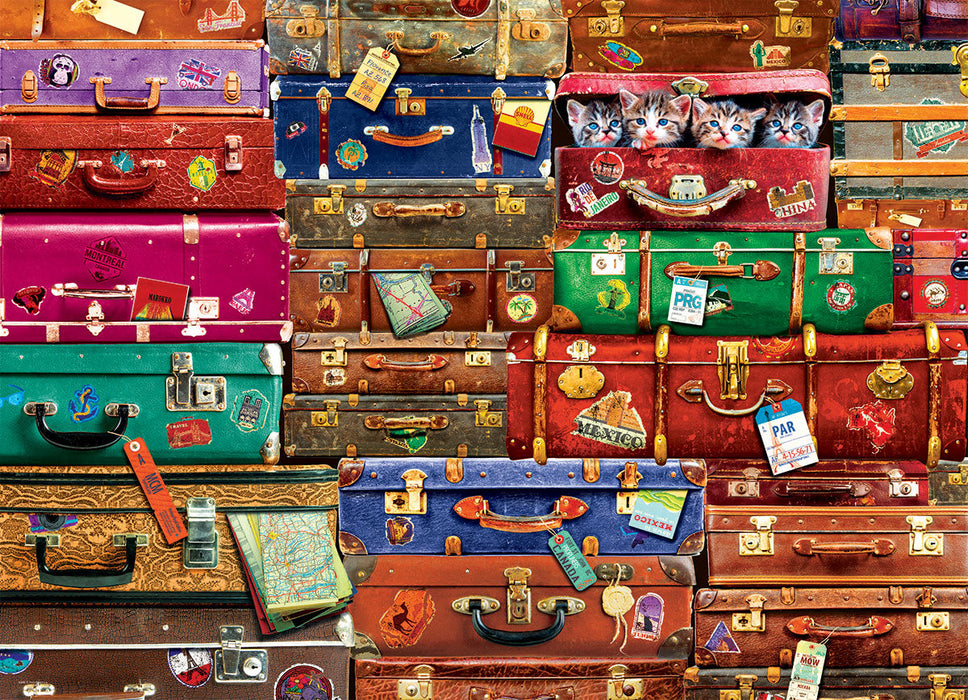 Puzzle: Colors of the World - Travel Suitcases - for just $19.99! 