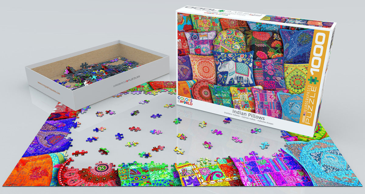 Puzzle: Colors of the World - Indian Pillows - for just $19.99! 