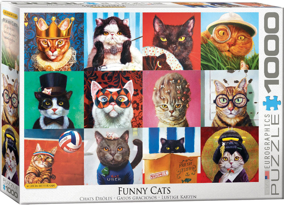 Puzzle: Artist Series - Funny Cats by Lucia Heffernan - for just $19.99! 