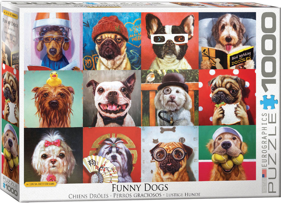 Puzzle: Artist Series - Funny Dogs by Lucia Heffernan - for just $19.99! 