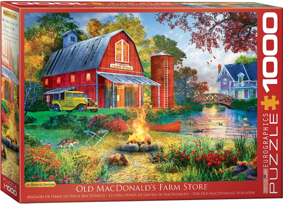 Puzzle: Artist Series - Campfire by the Barn - for just $19.99! 