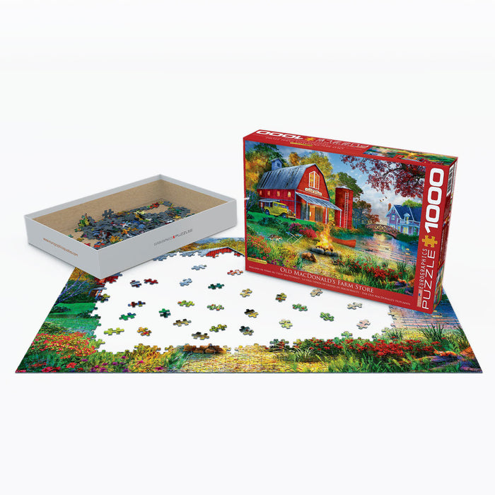 Puzzle: Artist Series - Campfire by the Barn - for just $19.99! 