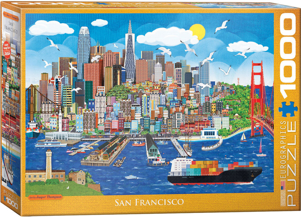 Puzzle: Artist Series - San Francisco by Jasper Tompson - for just $19.99! 