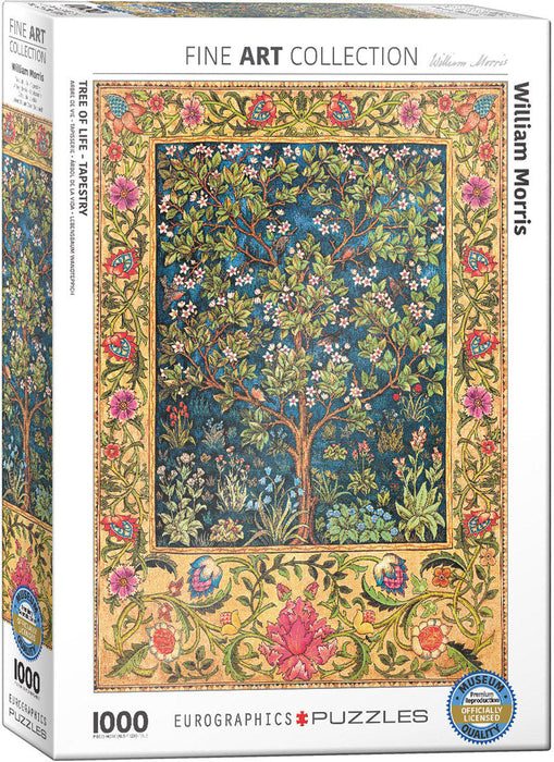 Puzzle: Fine Art Masterpieces - Tree of Life Tapestry by William Morris - for just $19.99! 
