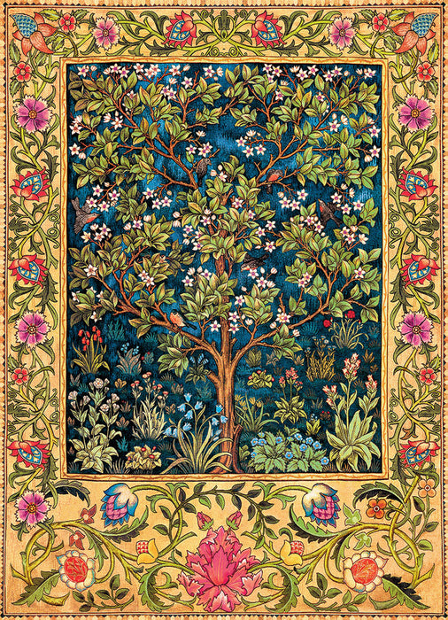 Puzzle: Fine Art Masterpieces - Tree of Life Tapestry by William Morris - for just $19.99! 