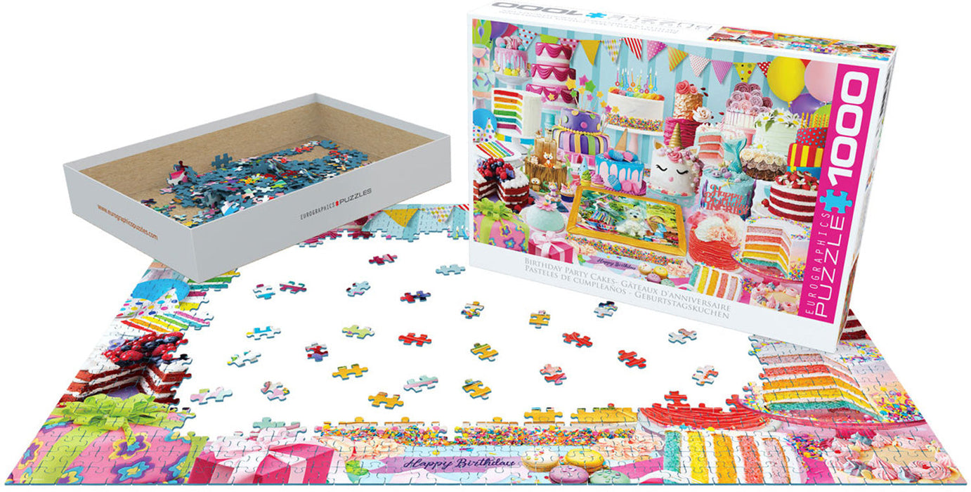 Puzzle: Sweet Rainbow & Party - Birthday Cake Party - for just $18.99! 