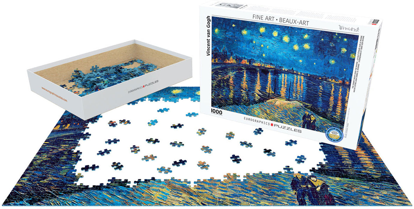 Puzzle: Fine Art Masterpieces - The Starry Night Over The Rhone - for just $19.99! 
